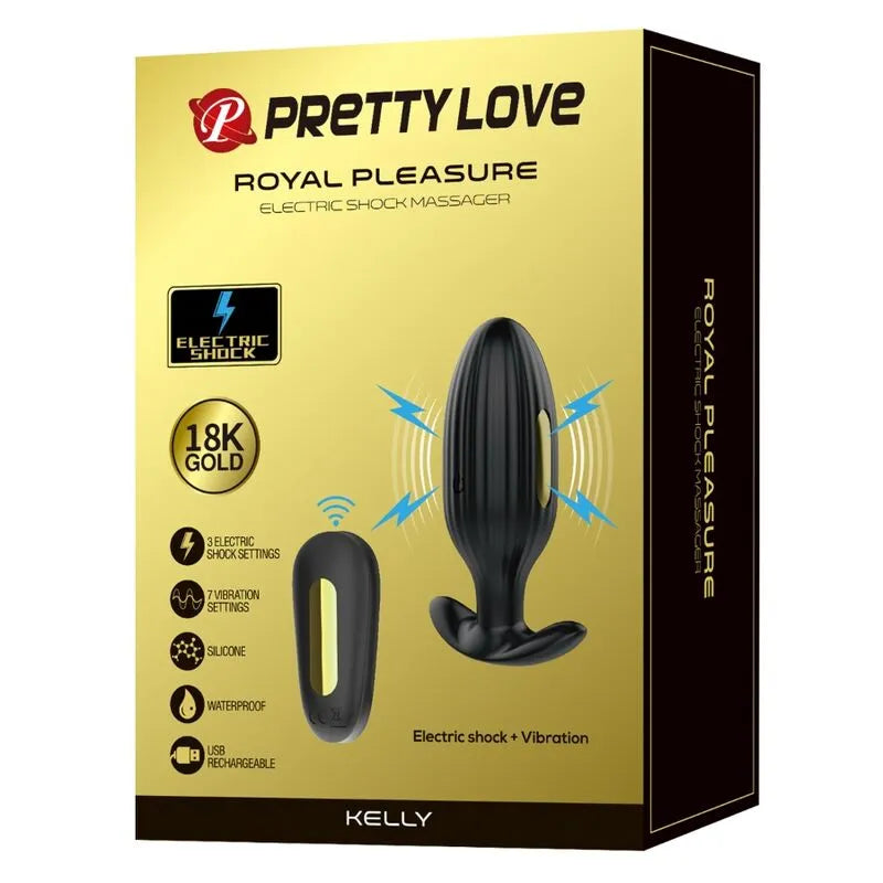 Plug Anal Silicone Noir Vibrations Électriques