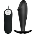 Plug Anal Vibrant Ergonomique Noir en Silicone
