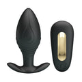 Plug Anal Vibrant Silicone Noir 12 Fonctions Rechargeable