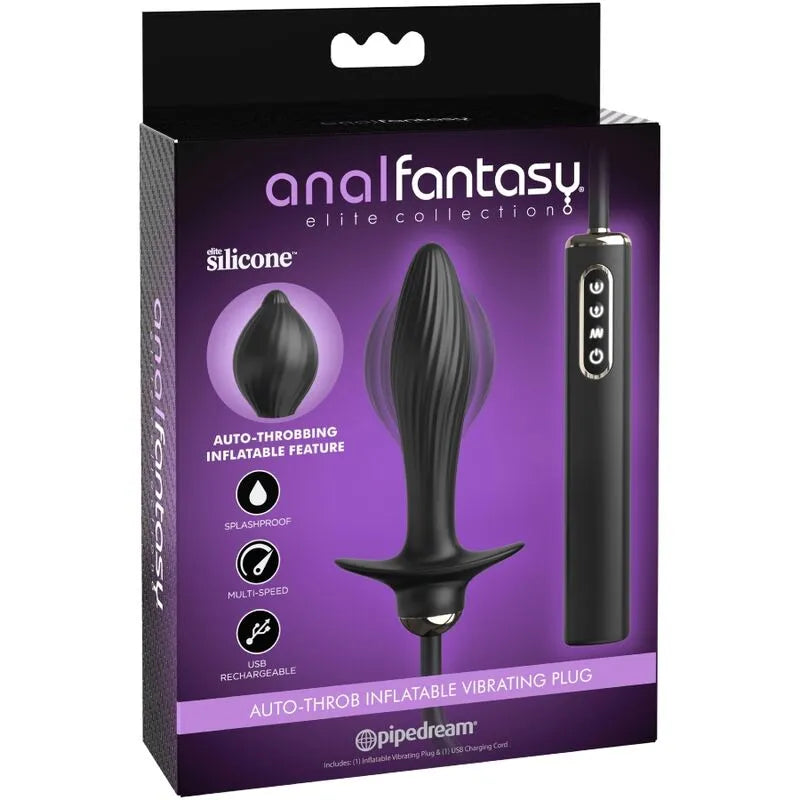 Plug Anal Vibrant Gonflable Silicone