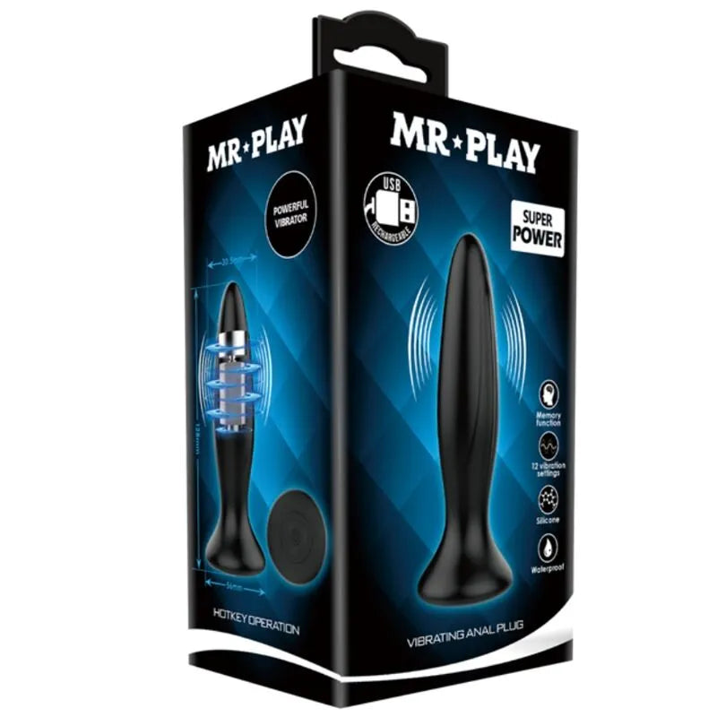 Plug Anal Vibrant Silicone Imperméable