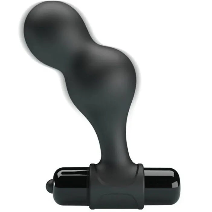 Plug Anal Vibrant Silicone Noir 10 Fonctions