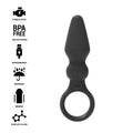 Plug Anal Vibrant Ergonomique Silicone Noir 10 Modes