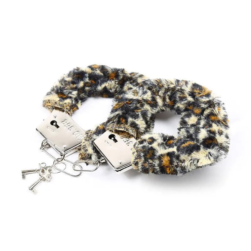 Poignets Bdsm En Velours Motif Tigre