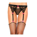 Porte Jarretelle Satin Noir