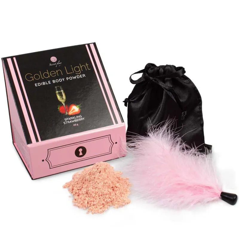 Poudre Comestible Érotique Fraise Vin Mousseux