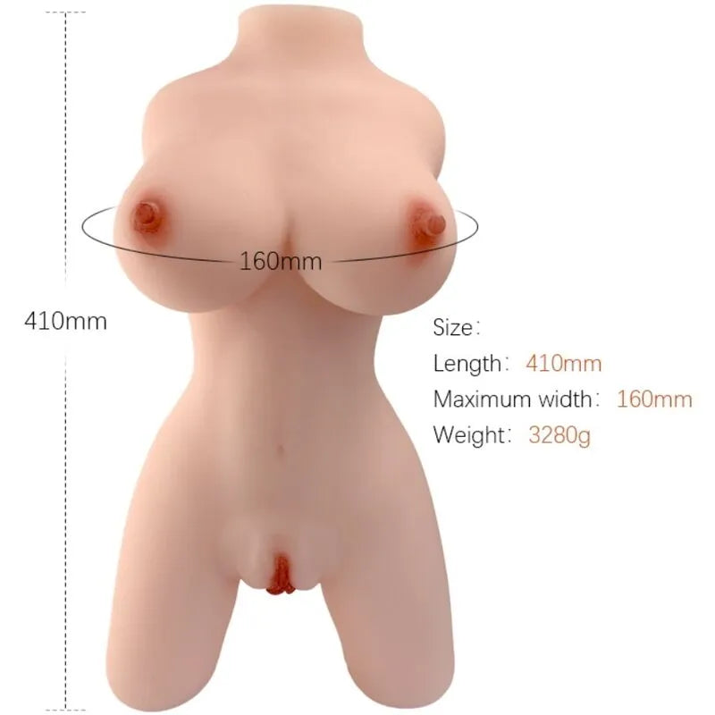 Poupée Gonflable Torse Féminin Tpe Réaliste