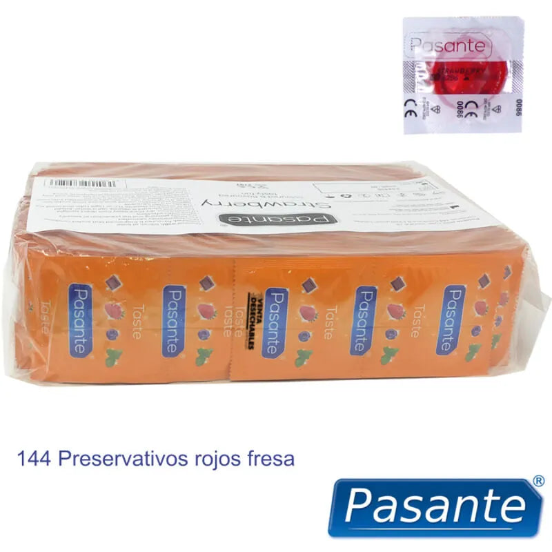 Préservatifs Aromatisés Fraise Pasante Sécurisés