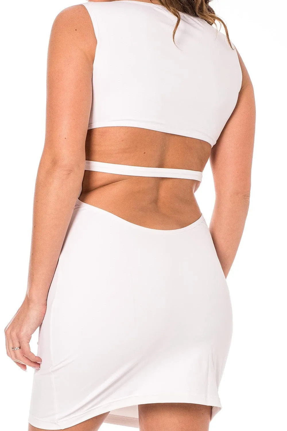 Robe Blanche Dentelle Florale Rouge Élégante