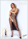 Robe Sexy Noire Clara Morgane Effet Seconde Peau