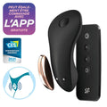 Stimulateur clitoris connecté application mobile pilotable personnalisable vibratoire magnétique discret compact étanche silicone biocompatible rechargeable aimanté silencieux ergonomique intime multiplateforme