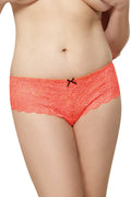 Shorty String Dentelle Florale Avec Nœud Satin