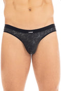 Slip Sexy Noir Simili Cuir Pour Homme