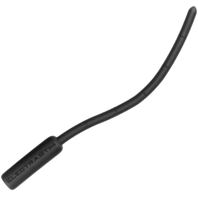 Sonde Urétrale Électro Silicone Noir Flexible