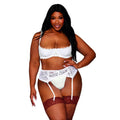 Soutien-Gorge Demi-Seins Grande Taille Dentelle Blanche