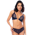 Soutien-Gorge Dentelle Ondulée Avec Fermeture Dorée