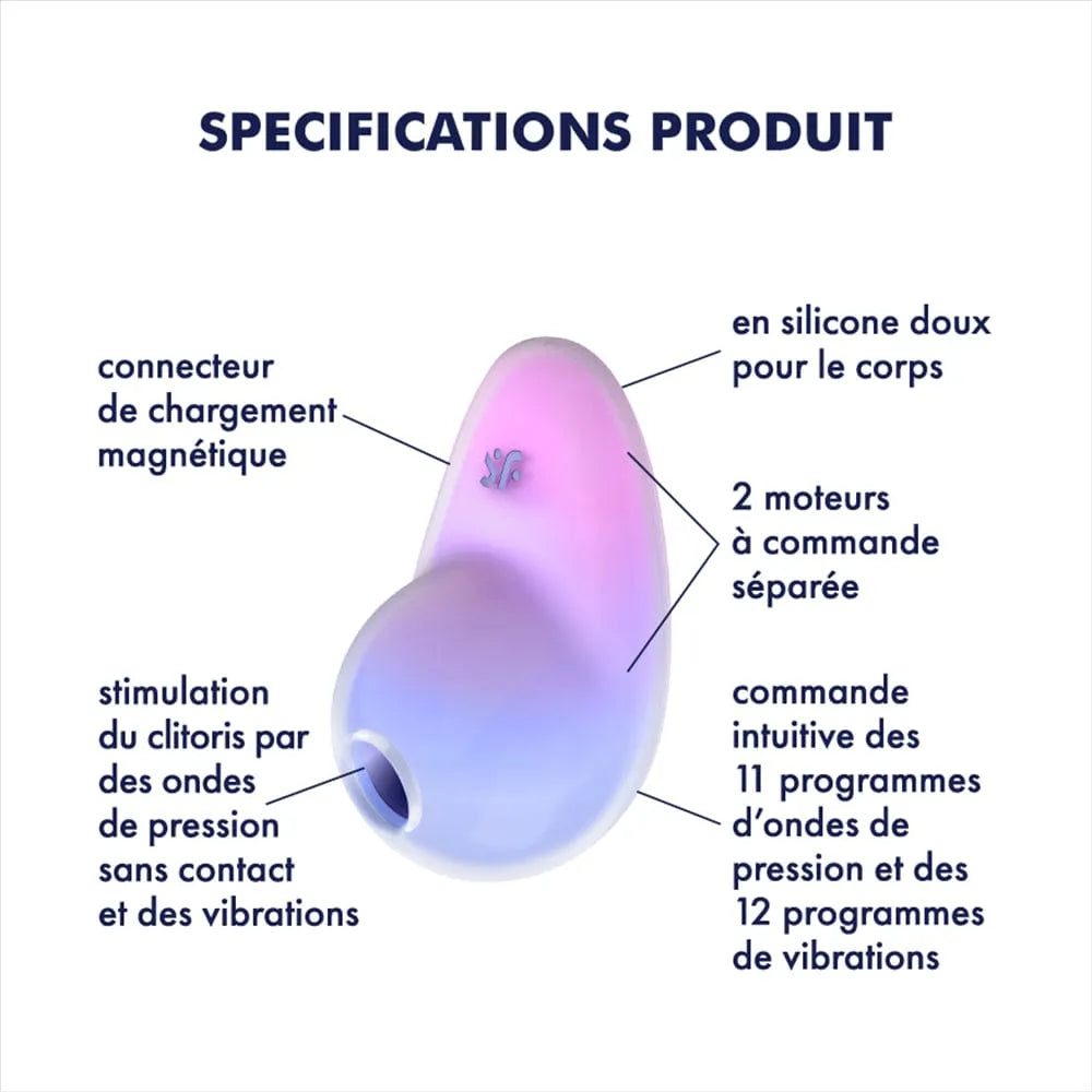 Stimulateur Clitoridien Silicone Étanche Vibrations