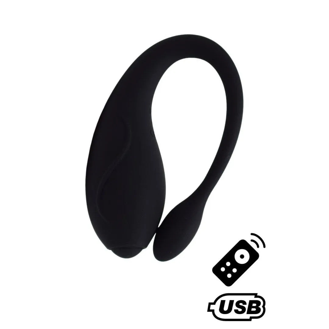 Stimulateur U Silicone Noir Waterproof