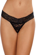 String Brésilien Noir Dentelle Doux Peau