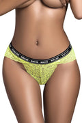 String Dentelle Vert Néon Brunch Babe