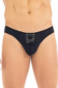 String Sexy Noir Homme Lanières Croisées