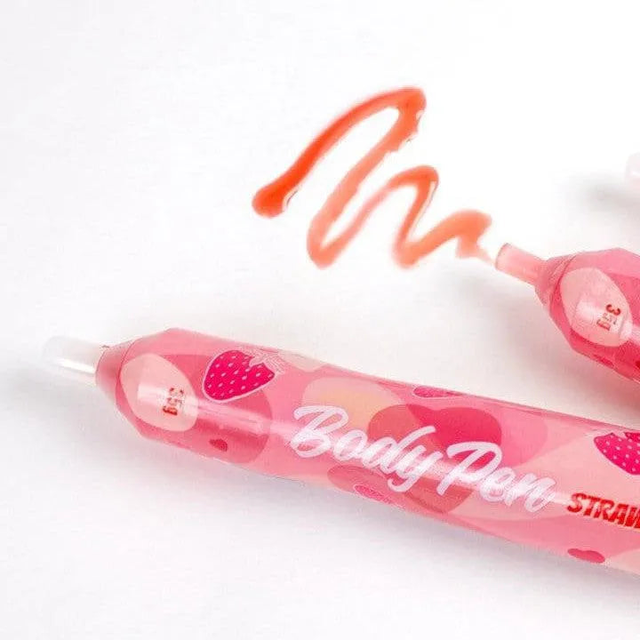 Stylo Comestible Saveur Fraise Pour Préliminaires