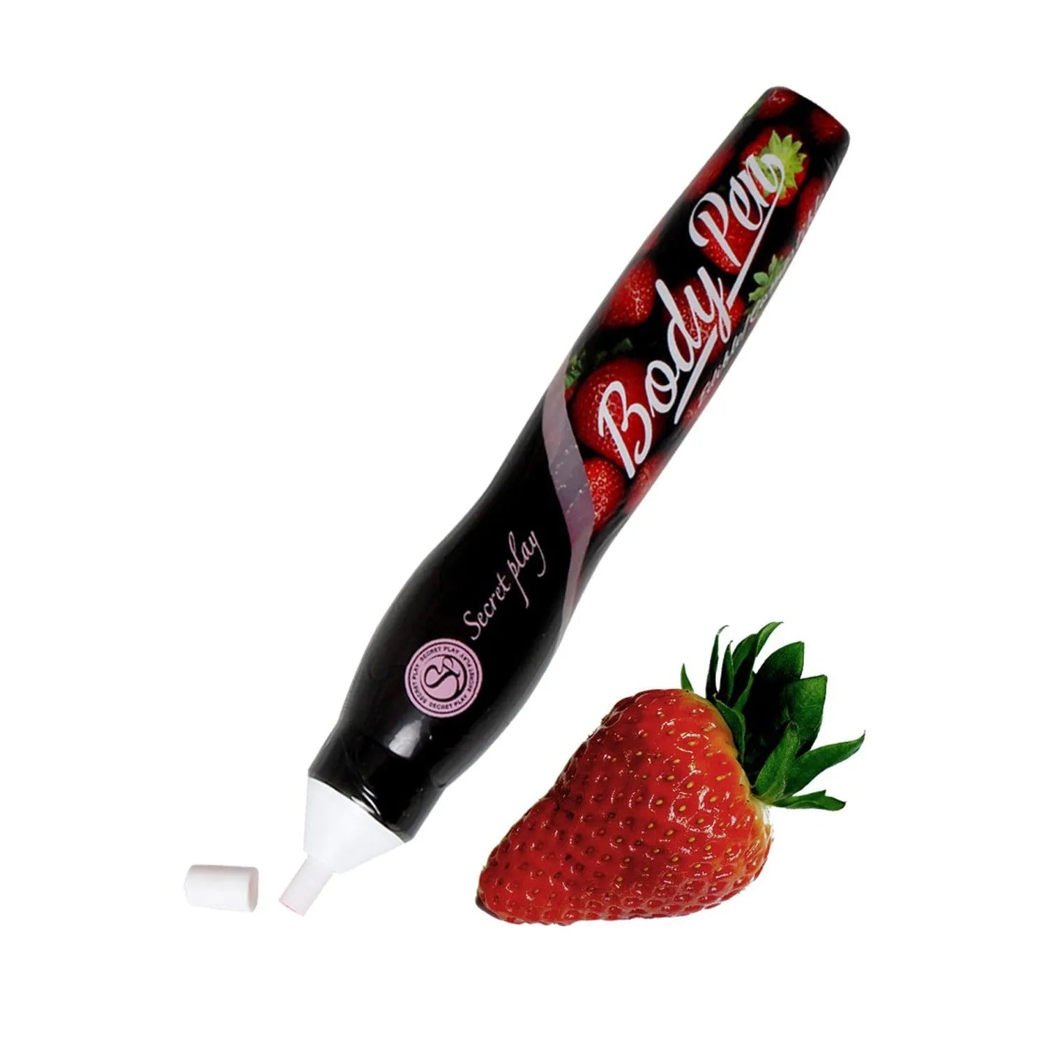 Stylo Corporel Comestible Saveur Fraise Romantique