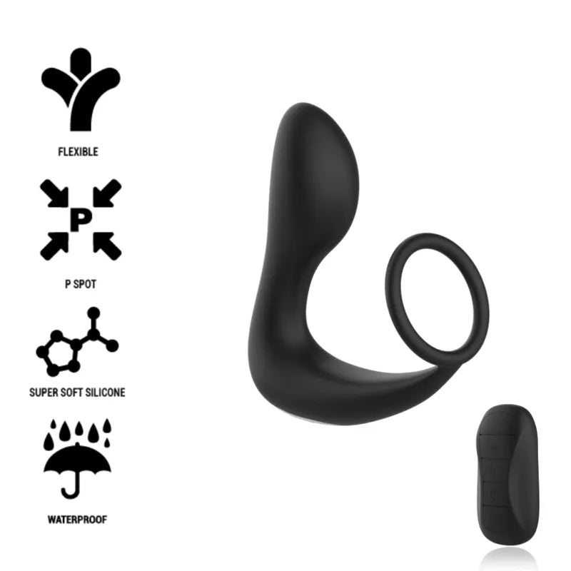 Télécommande Vibromasseur Anal Silicone Biocompatible