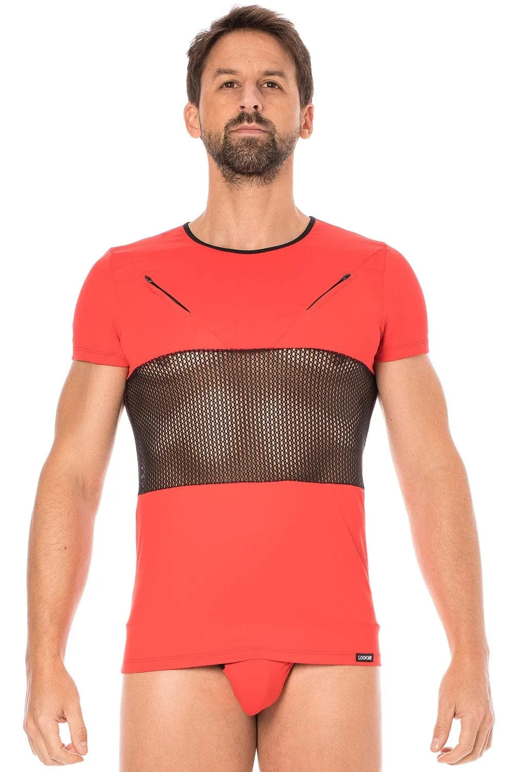 T-Shirt Rouge Sexy Design Urban Pour Look Branché