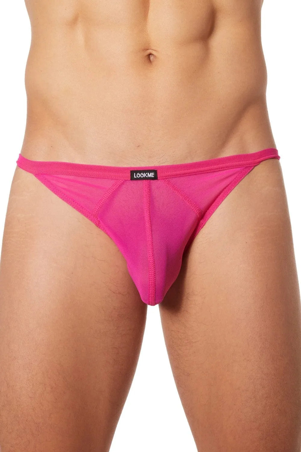 Tanga Résille Rose Érotique Confortable