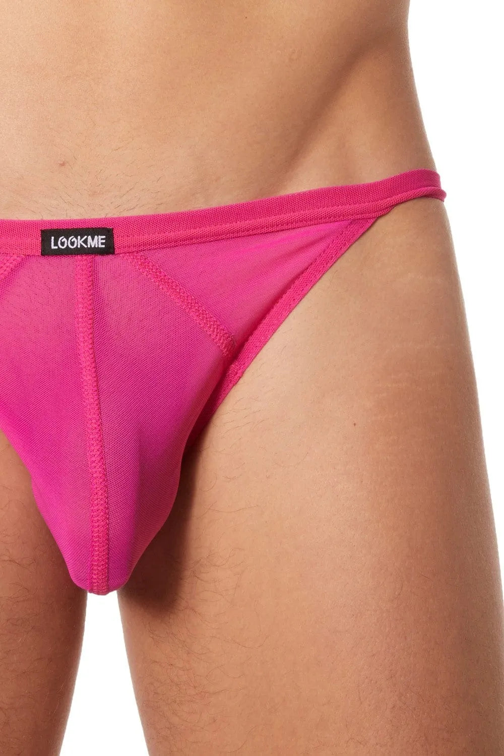 Tanga Résille Rose Érotique Confortable