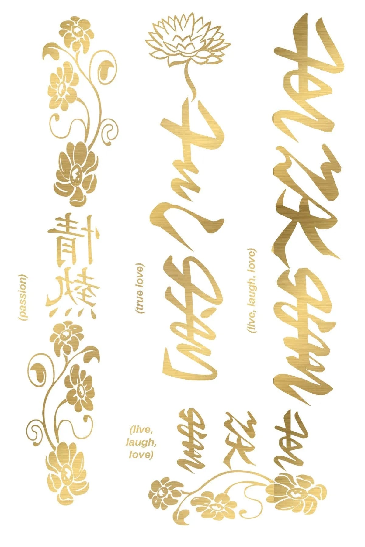 Tatouages Temporaires Waterproof Hypoallergéniques Usa