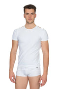 Tee-Shirt Ajouré En Polyester Noir Pour Femme