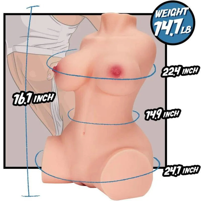 Torse De Poupée Gonflable Réaliste Tpe