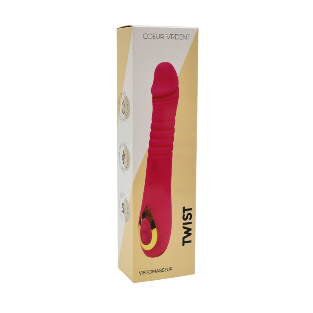 TWIST Rose, Vibromasseur "va-et-vient" USB en silicone médical, doté de 18 modes de stimulation - BQ586PNK