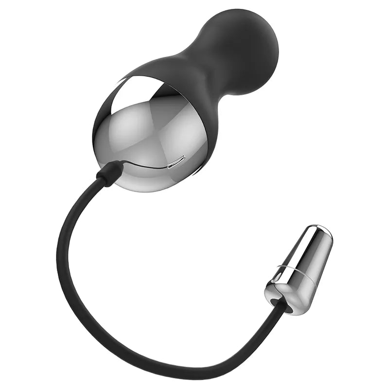 Œuf Vibrant Élégant Silicone Noir Télécommandé