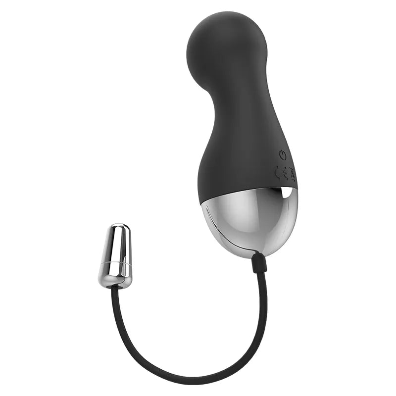 Œuf Vibrant Élégant Silicone Noir Télécommandé