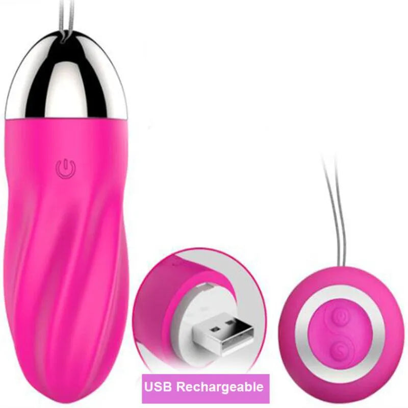 Œuf Vibrant Rose En Silicone Pour Plaisir Intime