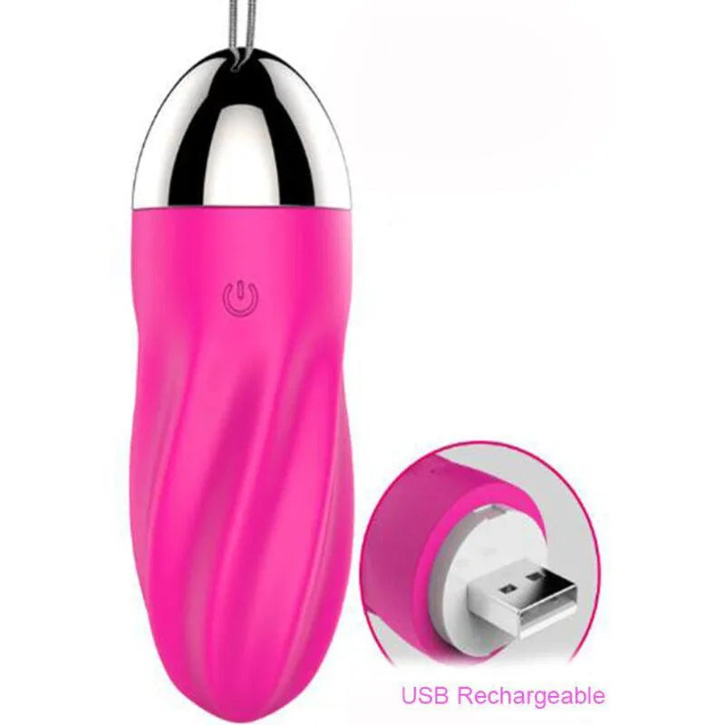 Œuf Vibrant Rose En Silicone Pour Plaisir Intime