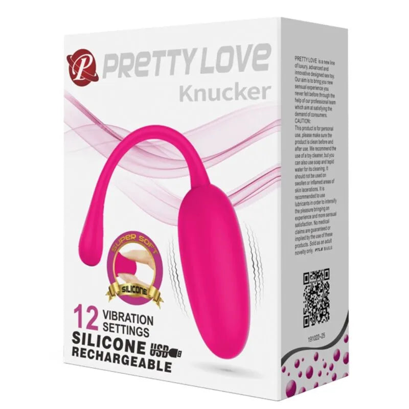 Œuf Vibrant Silicone Magenta 12 Fonctions
