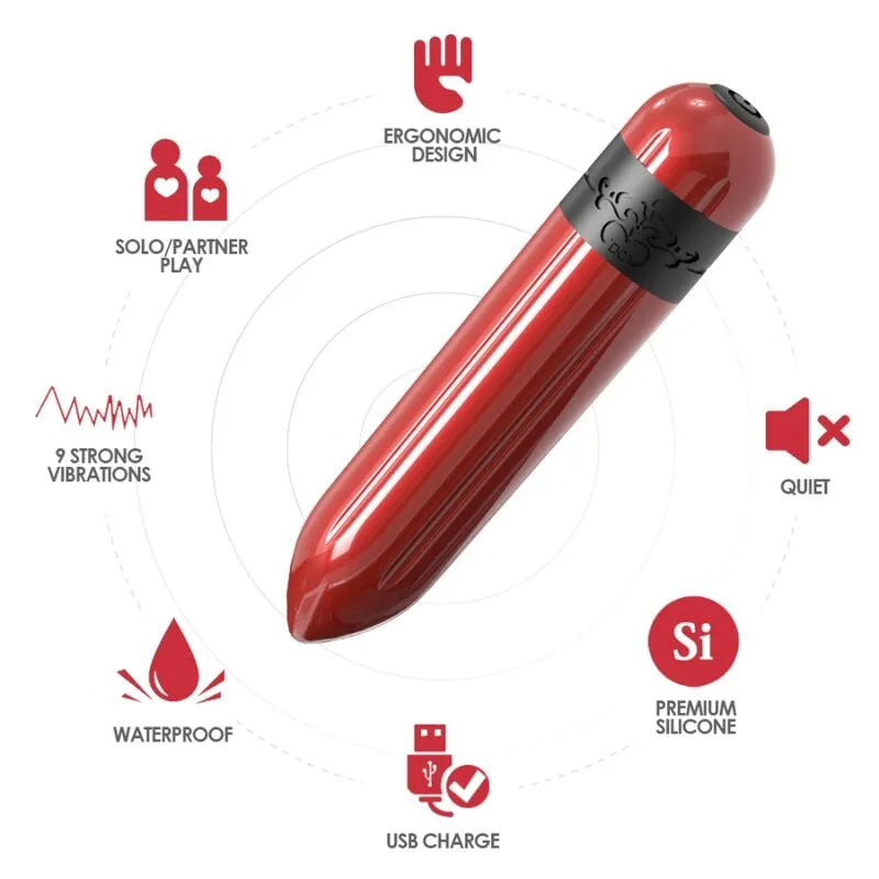 Œuf Vibrant Silicone Rechargeable Étanche