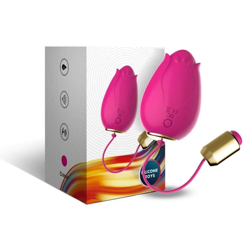 Œuf Vibrant Silicone Étanche Rechargeable 9 Modes