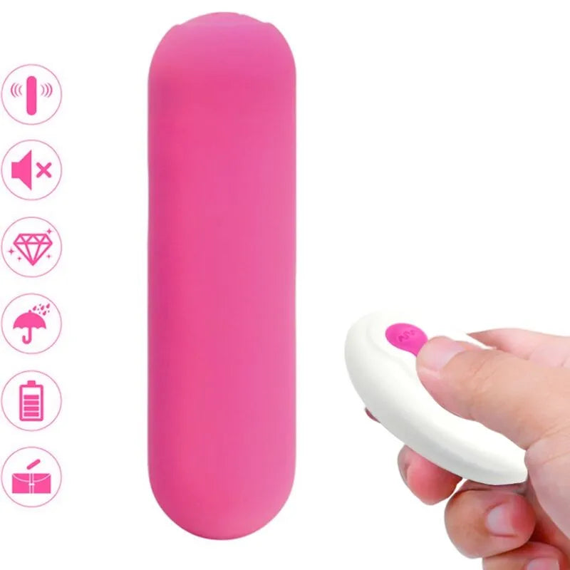 Œuf Vibrant Silicone Étanche Télécommande