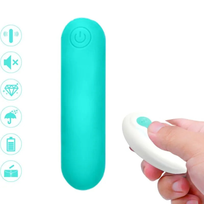 Œuf Vibrant Silicone Étanche Télécommande