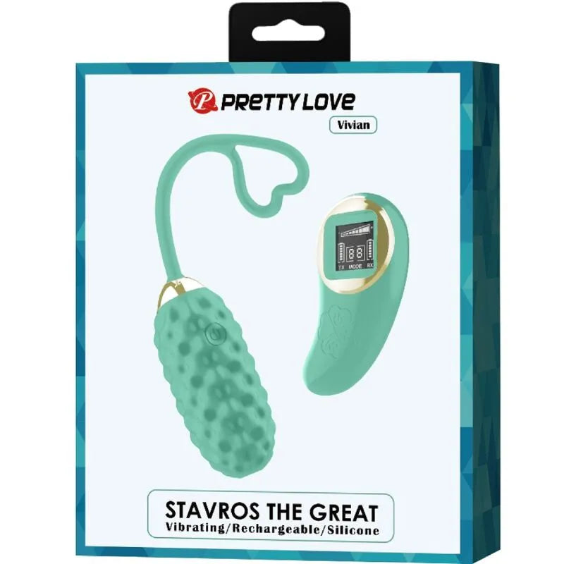 Œuf Vibrant Silicone Vert Télécommande
