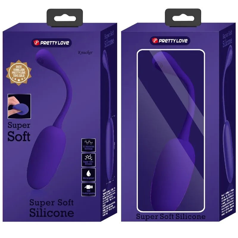 Œuf Vibrant Silicone Violet 12 Fonctions
