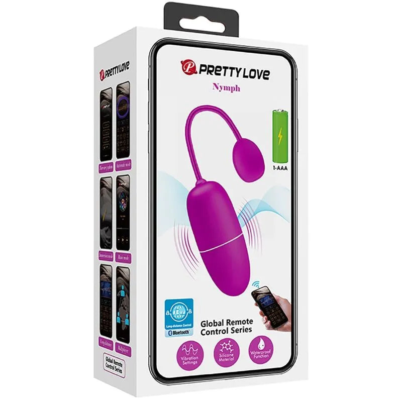 Œuf Vibrant Silicone Violet Contrôle App