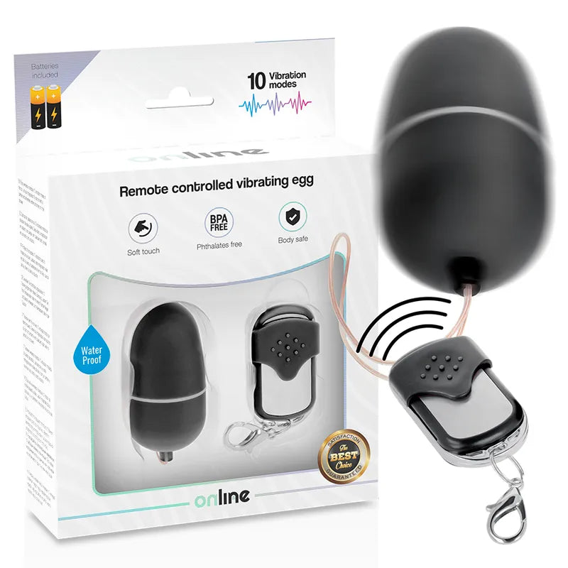 Œuf Vibrant Télécommande Étanche Sans Phtalates