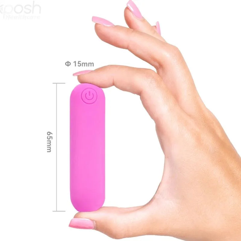 Œuf Vibrant Étanche En Silicone Rechargeable