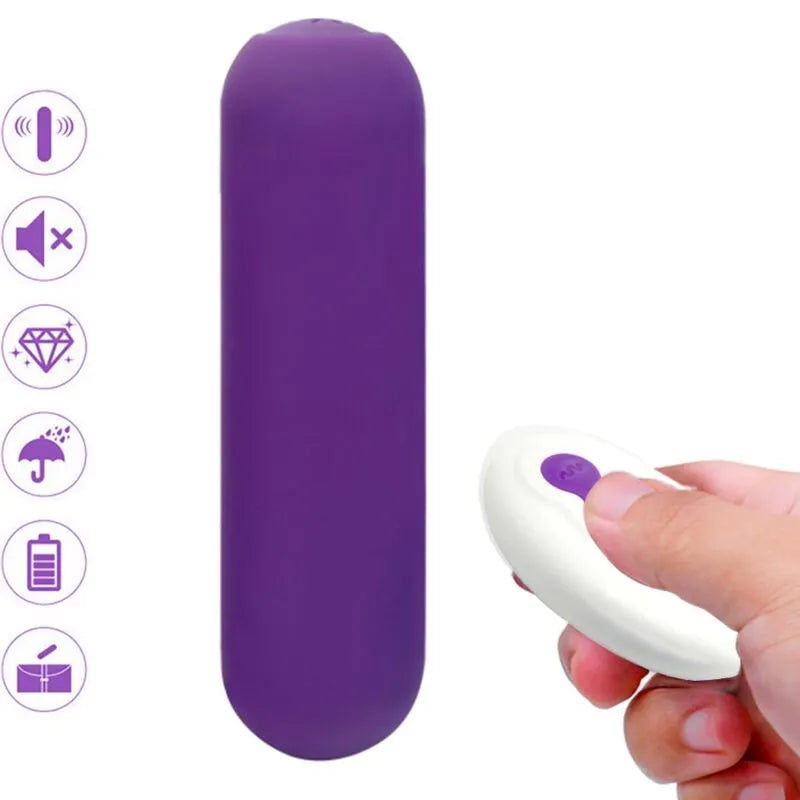 Œuf Vibrant Étanche Rechargeable Silicone Médical